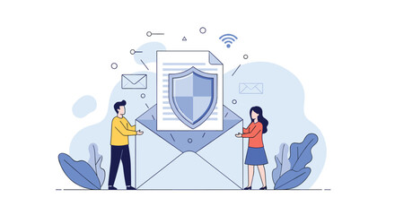 Secure communication and data protection for businesses ensuring confidentiality and integrity of information