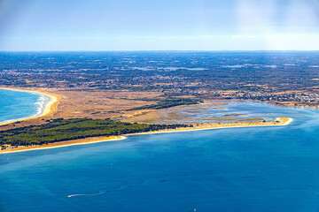 Atlantic west france ocean in morbihan south britanny