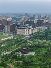 Aerial view of Xiongan New Area, Hebei Province, China