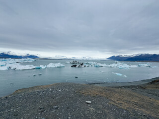 Jökulsárlón glacier lagoon in Iceland