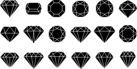 Diamond icon Set
