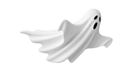 Isolated White Ghost