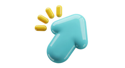 Isolated Clicking Arrow Cursor