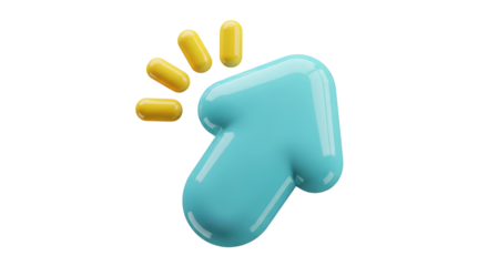 Isolated Clicking Arrow Cursor