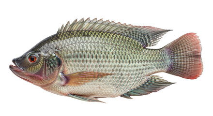 Isolated Tilapia Fish