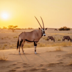 Fototapeta premium The Oryx Antelope