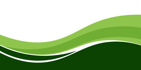 Abstract green banner background. Graphic design banner pattern background template with dynamic curve shapes