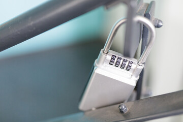 High-quality image of a combination padlock, perfect for security, safety, and protection concepts. Ideal for websites, blogs, and presentations.