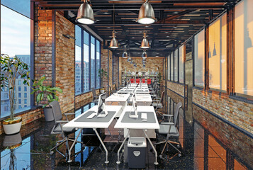 Industrial Office Workspace Design