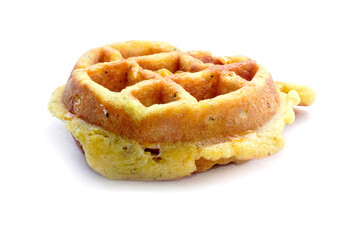 Mini Waffles, thick, soft, fragrant and delicious waffles.