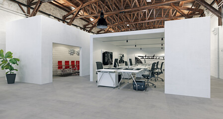 Modern Industrial Office Interior