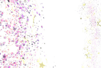 Beautiful festive background with pink, purple glitter, and gold stars. Perfect for cards, invitations, and celebrations.