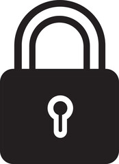 Lock Icon. Security and authorized access concept. Data protection, restricted access, authorization, privacy. vector illustration lock security privacy protection access safety secure system.