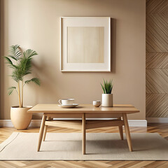 modern living room with wooden floor