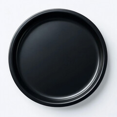 black pan isolated on white