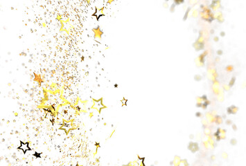 Beautiful golden stars and glitter background perfect for festive designs, celebrations, and holidays. Add sparkle to your projects!