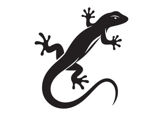 lizard logo silhouette vector, lizard silhouette vector illustration, gecko silhouette vector design, house lizard vector silhouette, gecko lizard logo silhouettes vector on white background. 