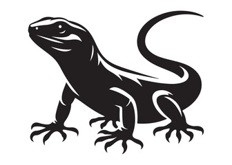 Naklejka premium lizard logo silhouette vector, lizard silhouette vector illustration, gecko silhouette vector design, house lizard vector silhouette, gecko lizard logo silhouettes vector on white background. 