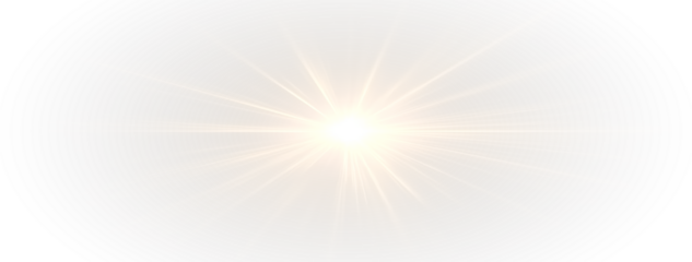 Magical summer sunburst with glowing rays, sparkling lens flare, radiant energy, vibrant sky, golden sunbeam, nature elements, and starlight shine