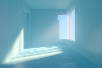 Obraz premium Empty room with a window