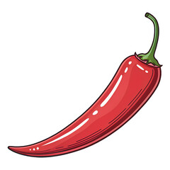 Hot Red Chili PNG Image – Clean Transparent Background for Food Industry Use