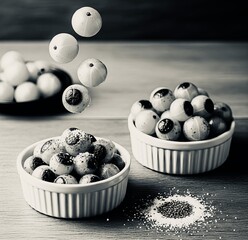 Fresh Amalaki, a healthy fruit, the necessary spices to make it delicious. Arranged in Art & Design.