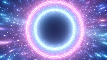 Glowing circular light background