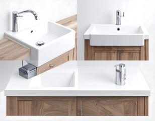 Modern bathroom vanity units