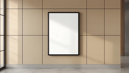 Blank white television screen or digital media blank billboard for advertising at department store