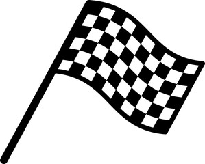 Fototapeta premium black and white checkered flag vector for racing