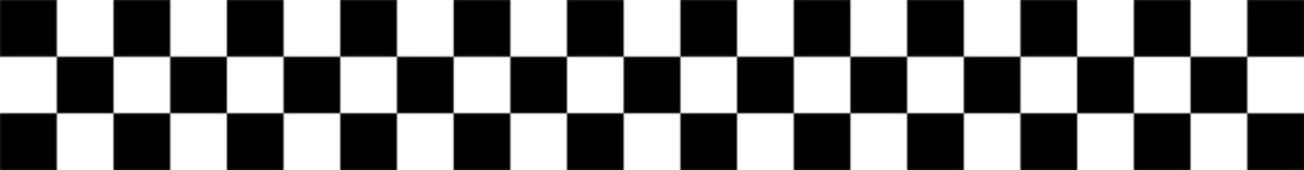 Naklejka premium black and white checkered race finish line vector