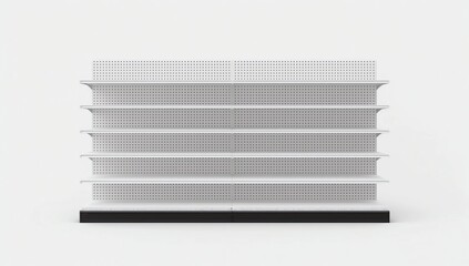 Inclined promotion shelving mockup