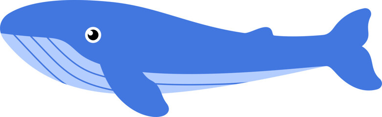 Whale vector. Symbol, animal, sea, cute