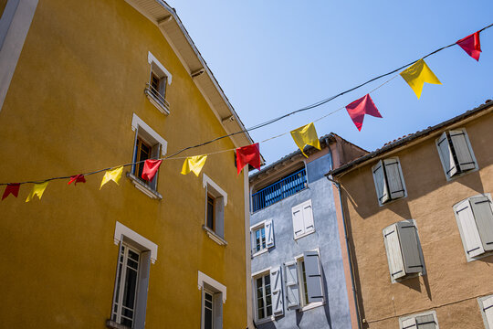 Dans les rues de de Foix dans les Pyr&eacute;n&eacute;es en France