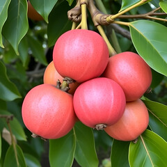 Fruit of the Psidium friedrichsthalianum called guayaba agria or guayaba coronilla
