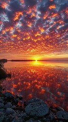 Artistic Landscape Picture of Sky and Clouds in Stunning Nature Scene
