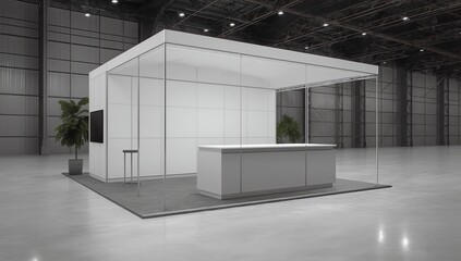 information booth, exhibition stand mock up