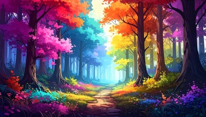 Colorful forest path (6)