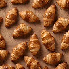 close up of croissant