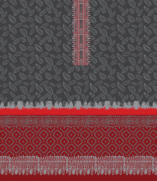 PrintSeamless Floral Pattern in vector.Wild flowers, leaves, branches, candies repeat pattern design set.Handmade. Wallpaper, fabric or design of gift paper. Free Vector  three pices