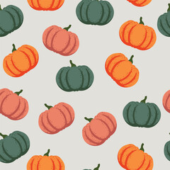 Seamless Pumpkin Pattern for background,wrapper,fabric,etc.