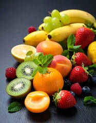 Colorful fruit arrangement (2)
