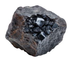 Exploring natural minerals earth geology isolated on transparent background