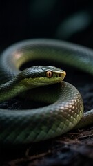 Obraz premium snake in the grass