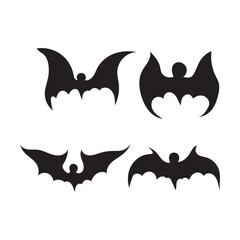 happy halloween vector bat design