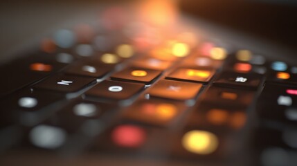 Focused medium shot featuring a digital artist layering key and fill elements for dynamic lowerthirds with the rest of the editing suite fading into a gentle blur.