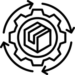 Supply Chain line icon