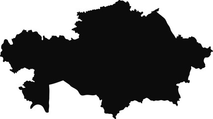Vector map of kazakhstan