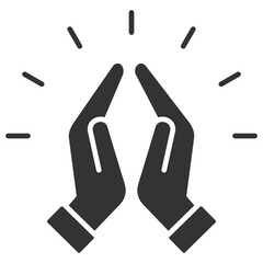 Obraz premium Respect Glyph Icon