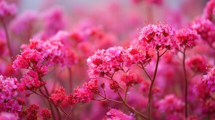 Fototapeta premium Beautiful pink flowers closeup